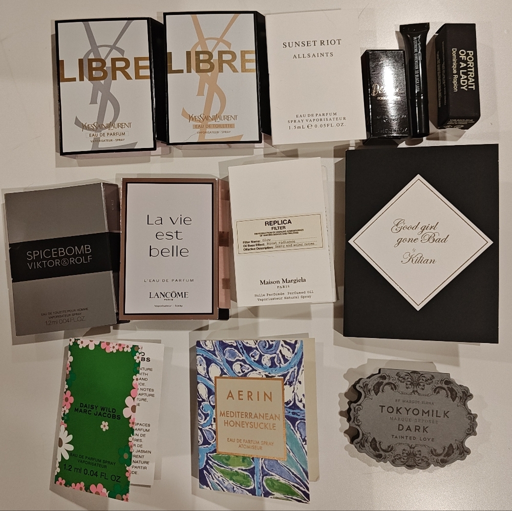 Mini Travel Size Beauty Bundle YSL, Marc Jacobs, Dolce & Gabbana, MAC